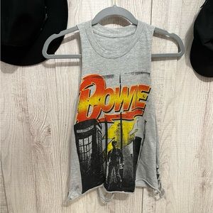 Vintage Upcycled David Bowie Top
